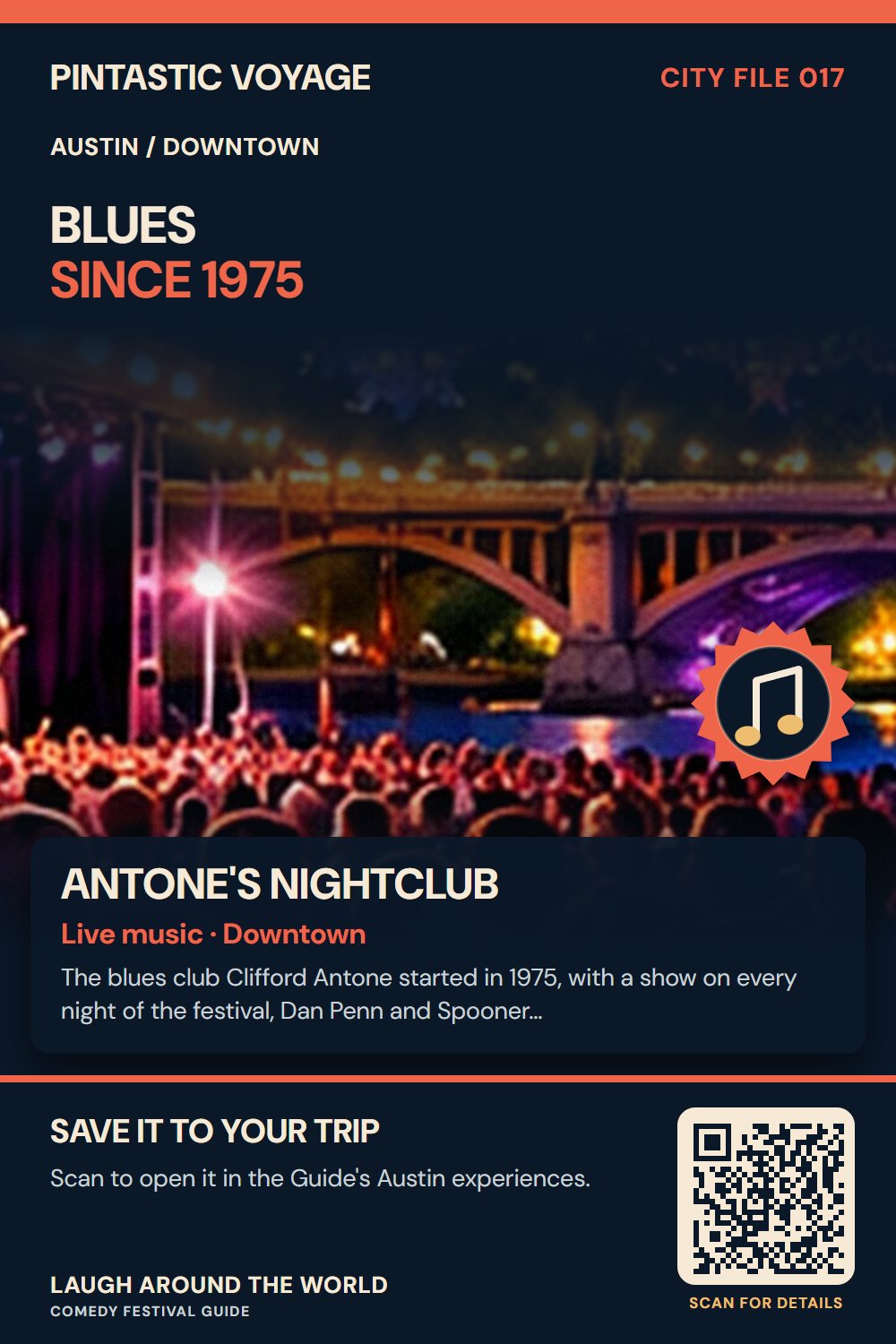 Pin: Antone's Nightclub, live music in Downtown, Austin