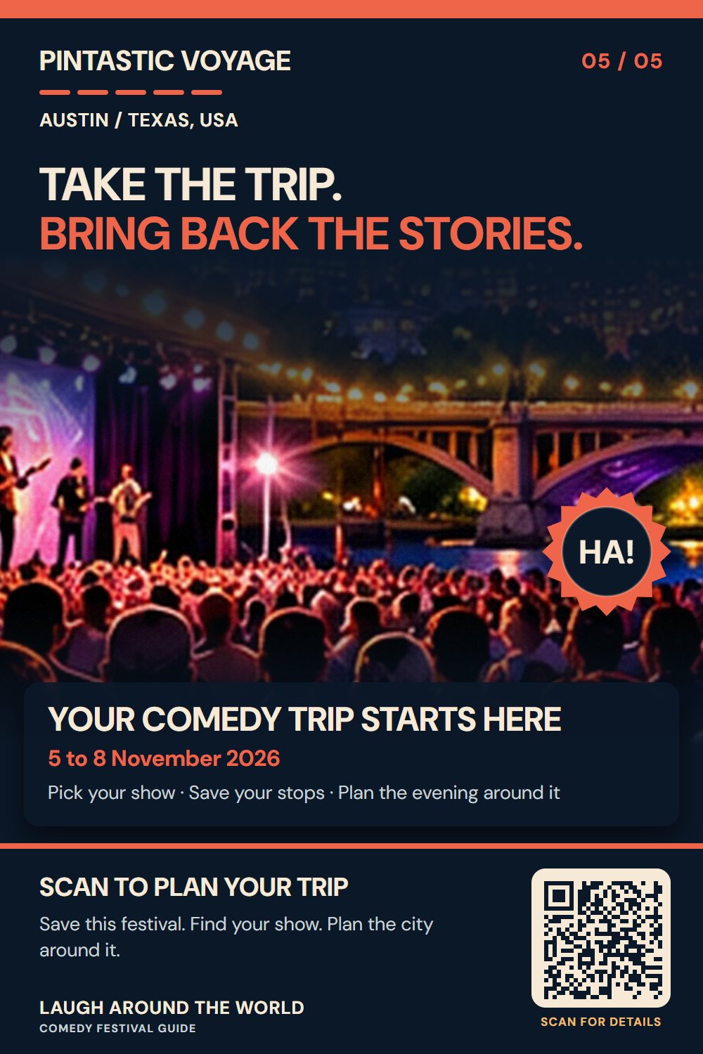 Pin 5 of 5: Take the trip. Bring back the stories.