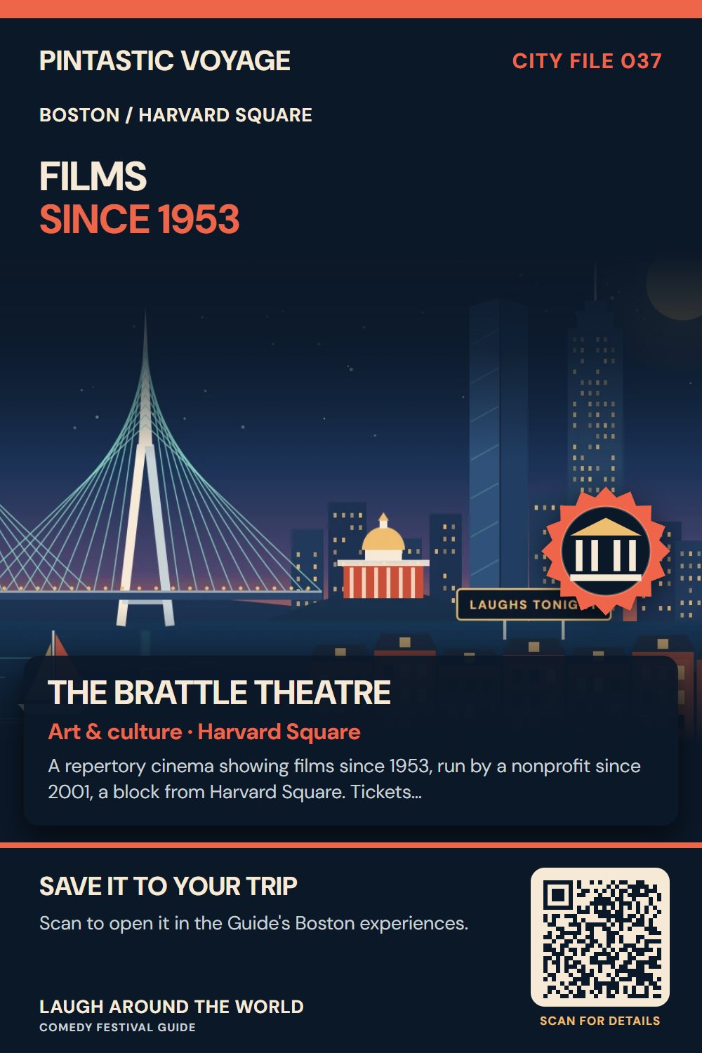 Pin: The Brattle Theatre, art & culture in Harvard Square, Boston