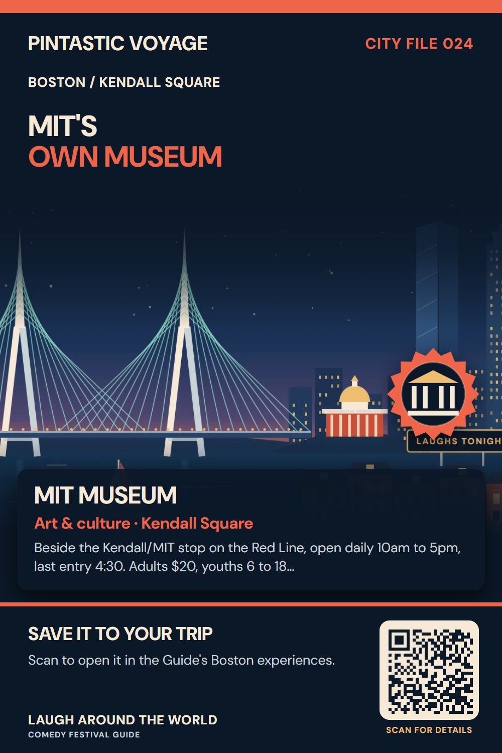 Pin: MIT Museum, art & culture in Kendall Square, Boston
