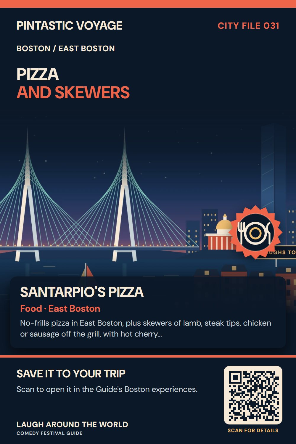 Pin: Santarpio's Pizza, food in East Boston, Boston