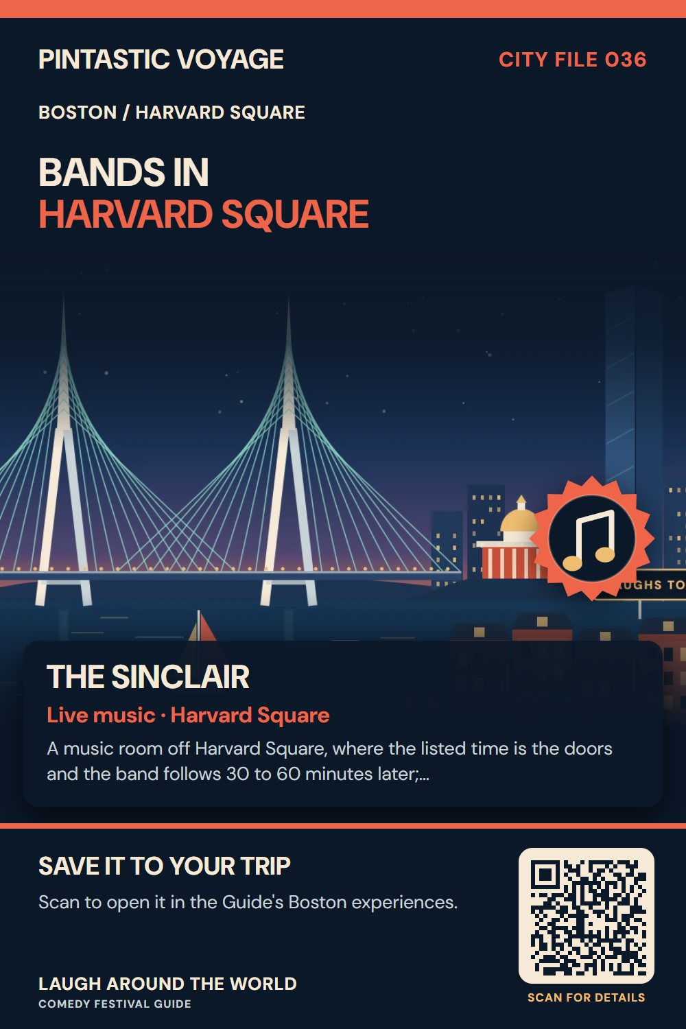 Pin: The Sinclair, live music in Harvard Square, Boston