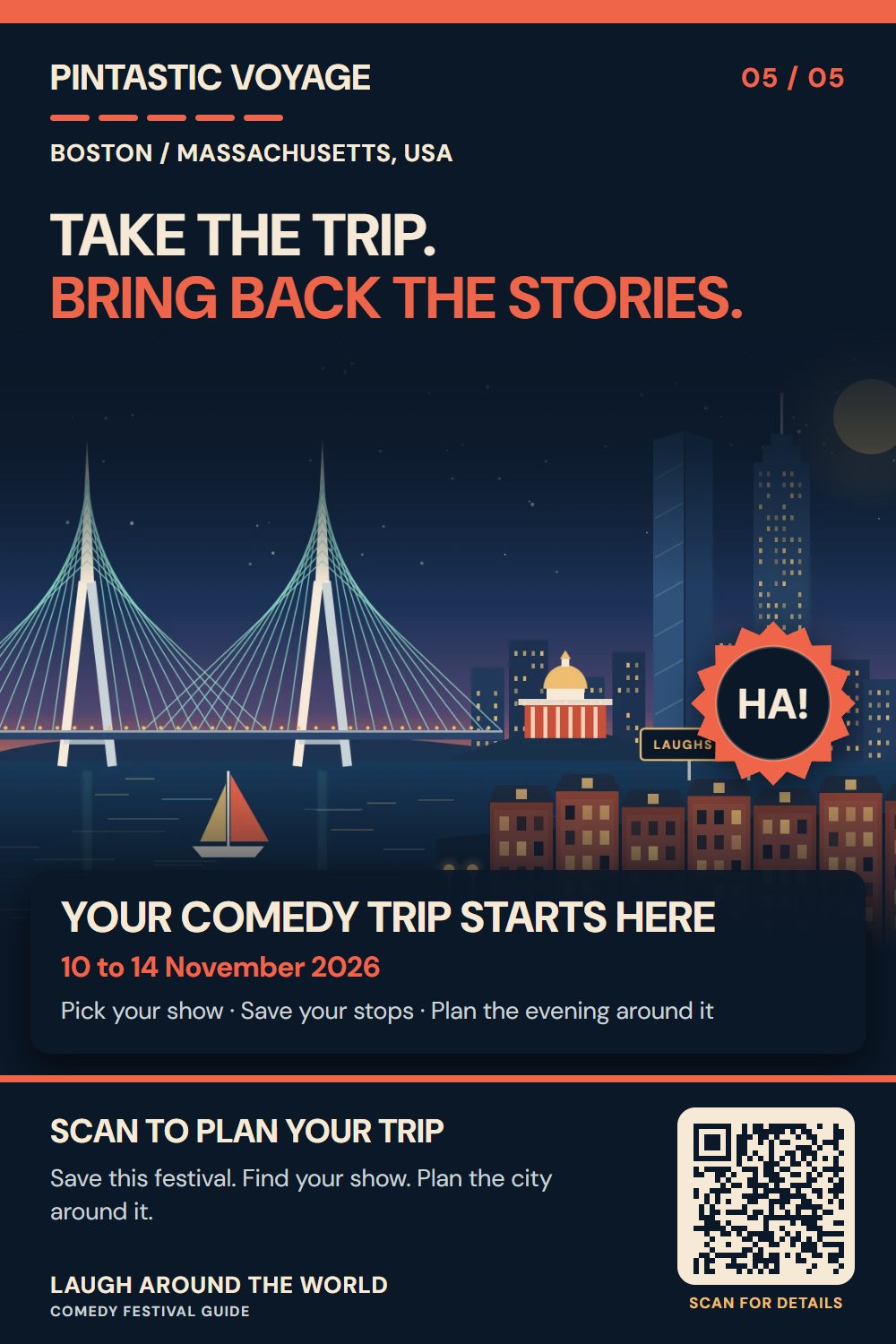 Pin 5 of 5: Take the trip. Bring back the stories.