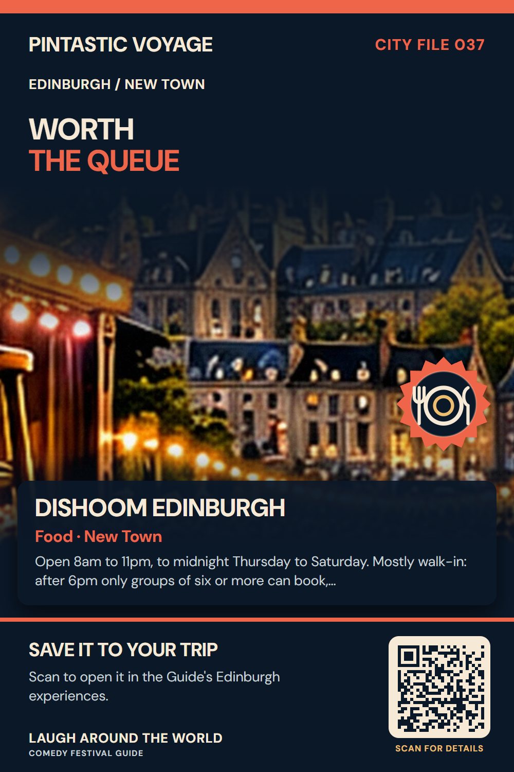 Pin: Dishoom Edinburgh, food in New Town, Edinburgh