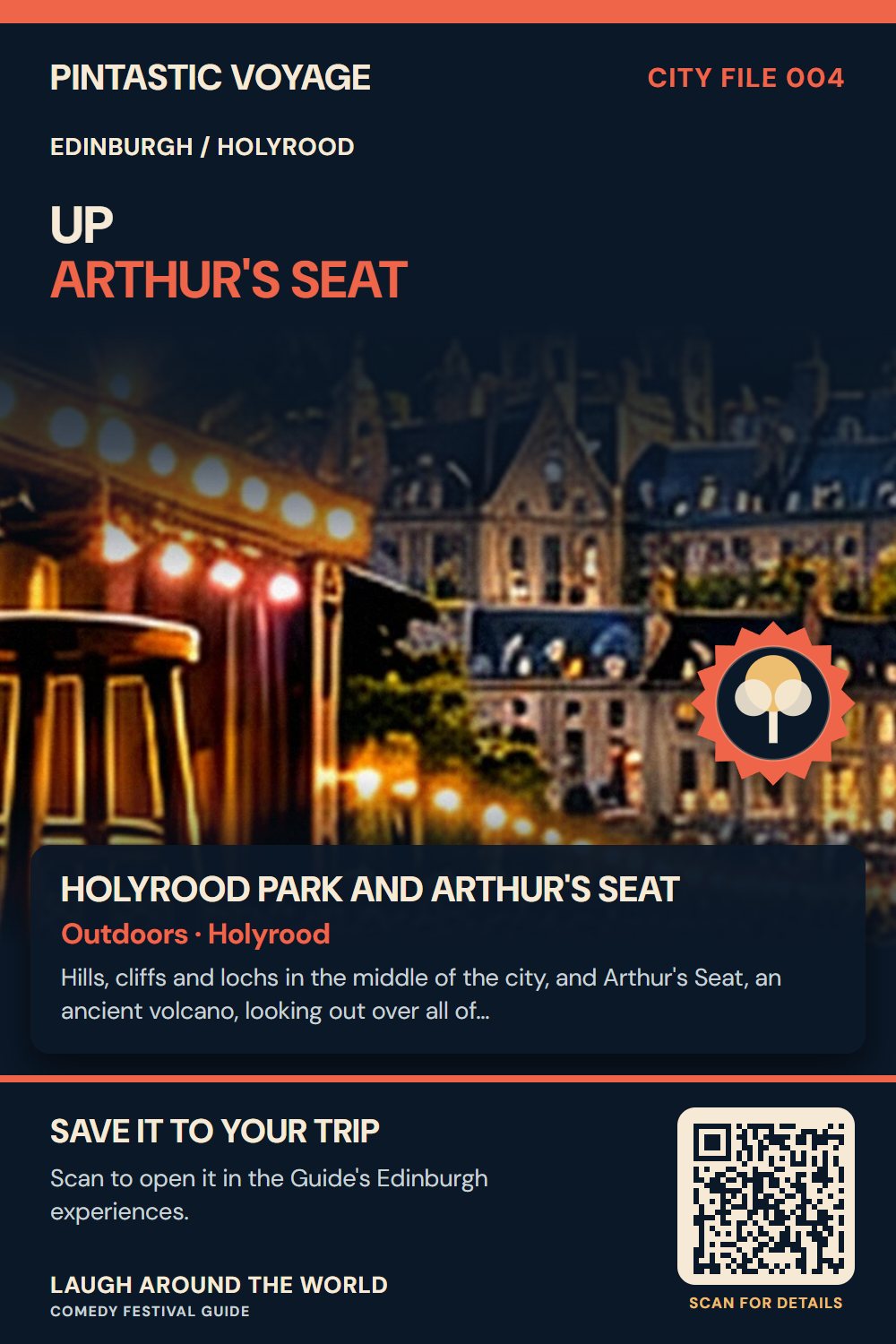 Pin: Holyrood Park and Arthur's Seat, outdoors in Holyrood, Edinburgh