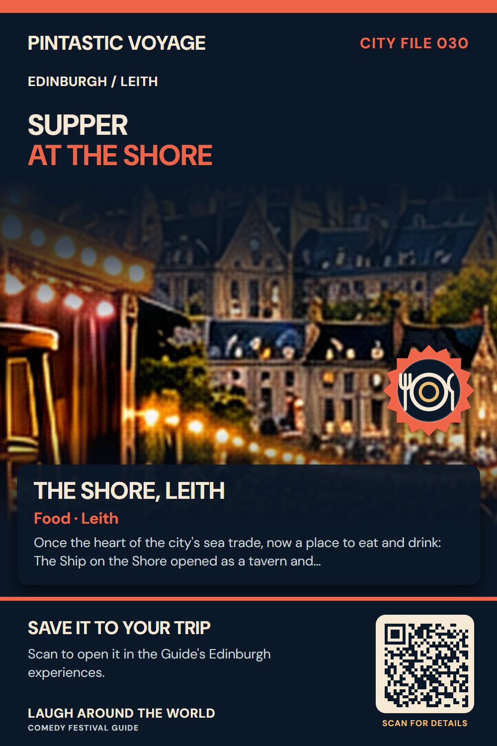Pin: The Shore, Leith, food in Leith, Edinburgh