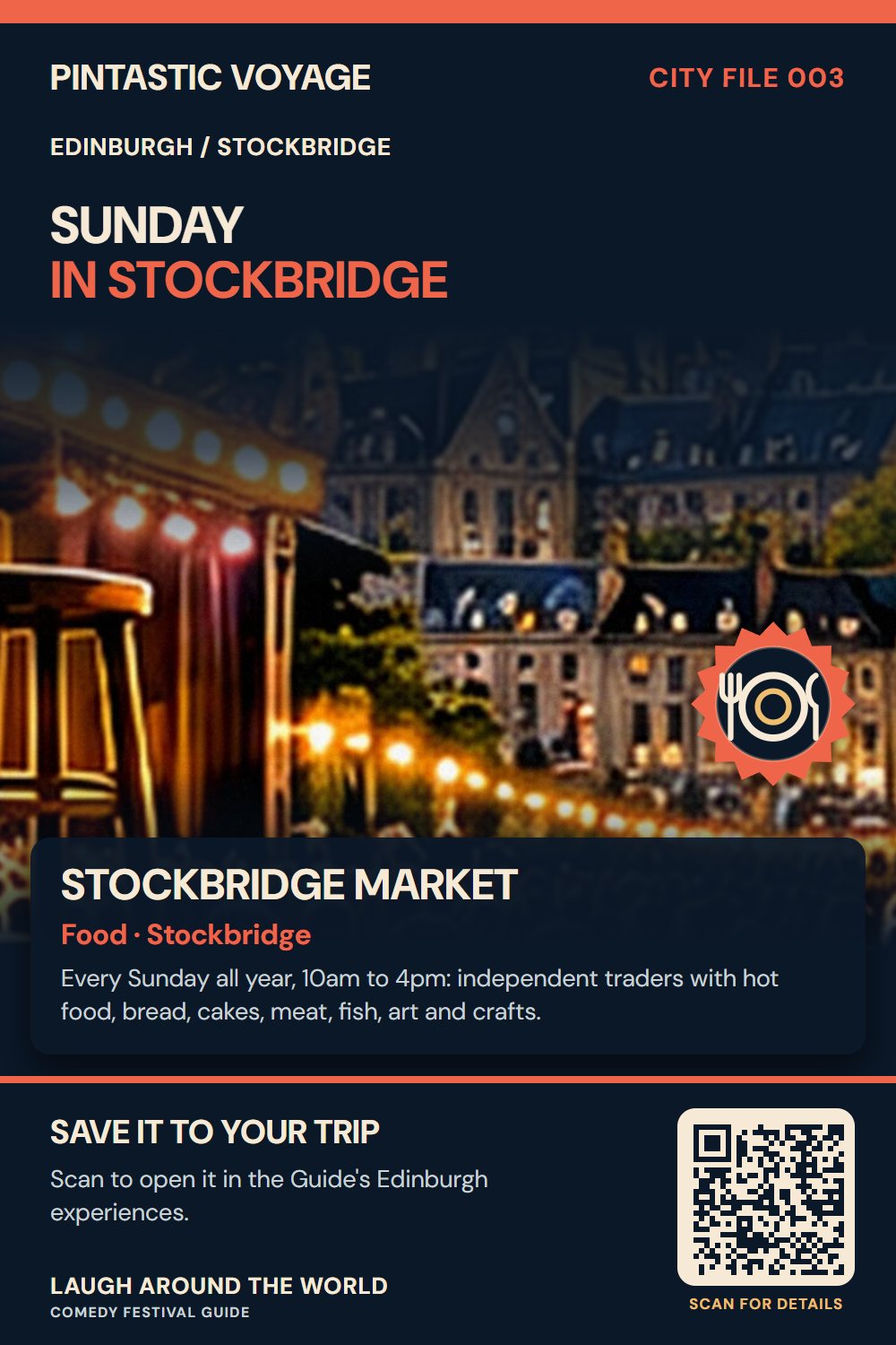 Pin: Stockbridge Market, food in Stockbridge, Edinburgh