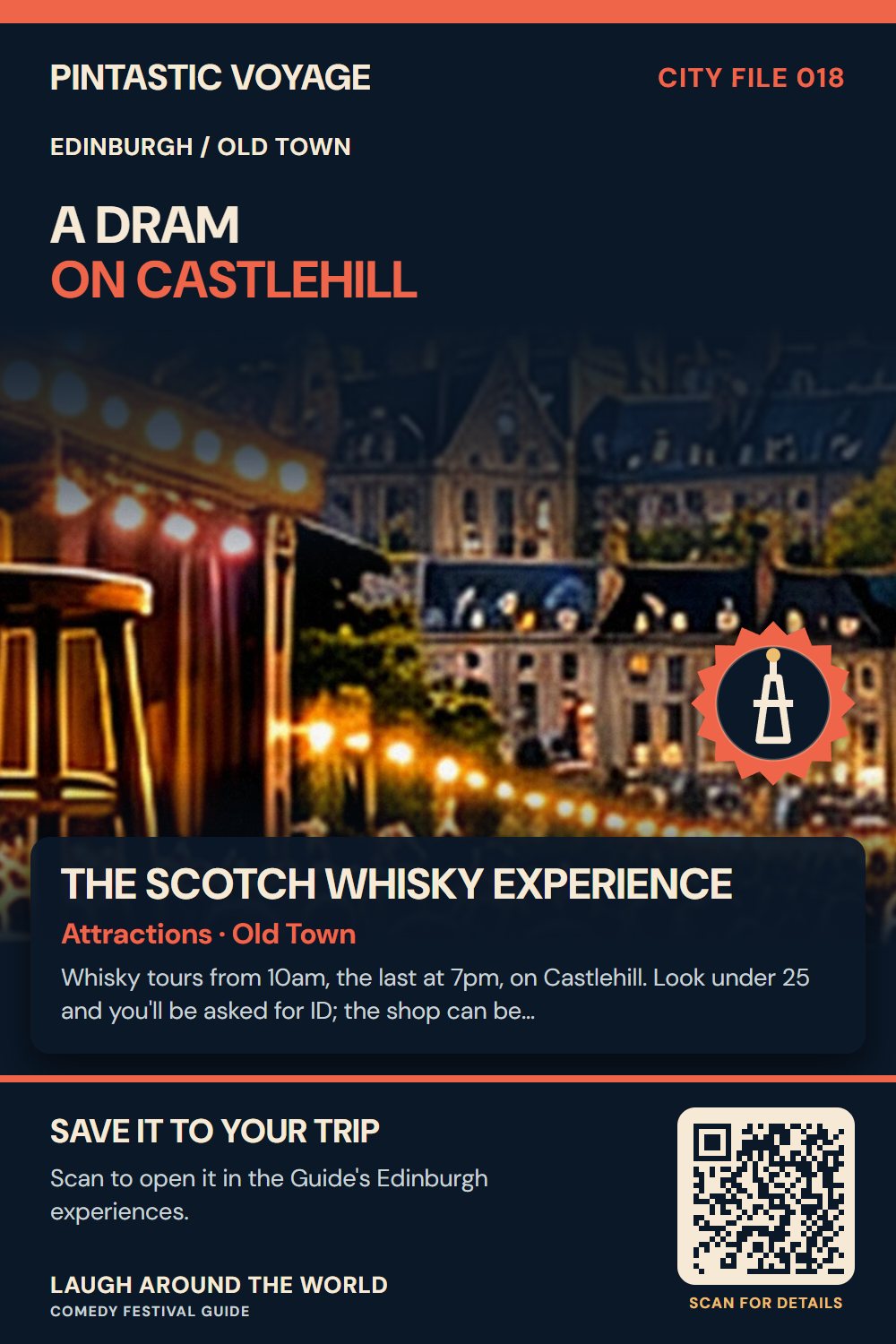 Pin: The Scotch Whisky Experience, attractions in Old Town, Edinburgh