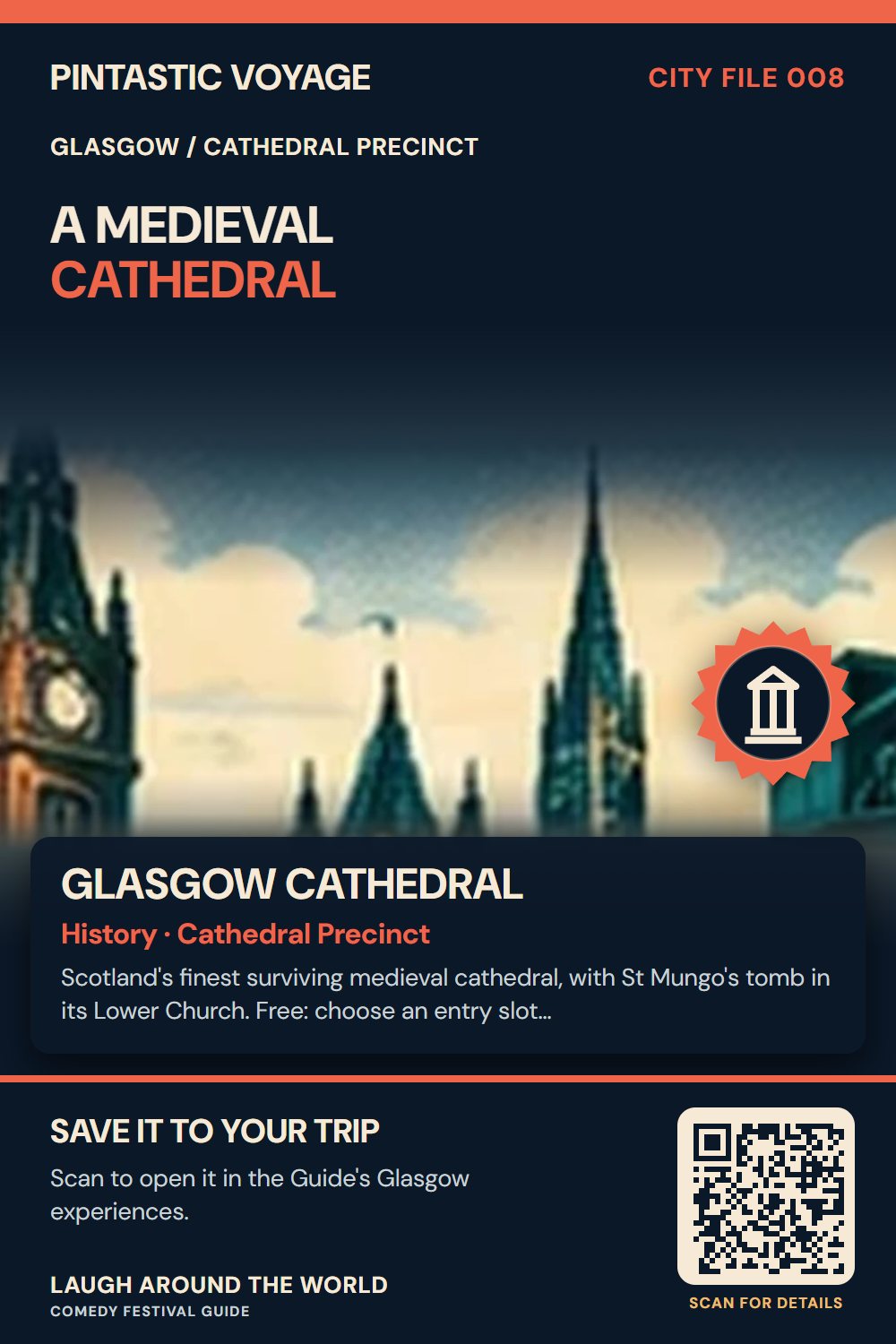 Pin: Glasgow Cathedral, history in Cathedral Precinct, Glasgow