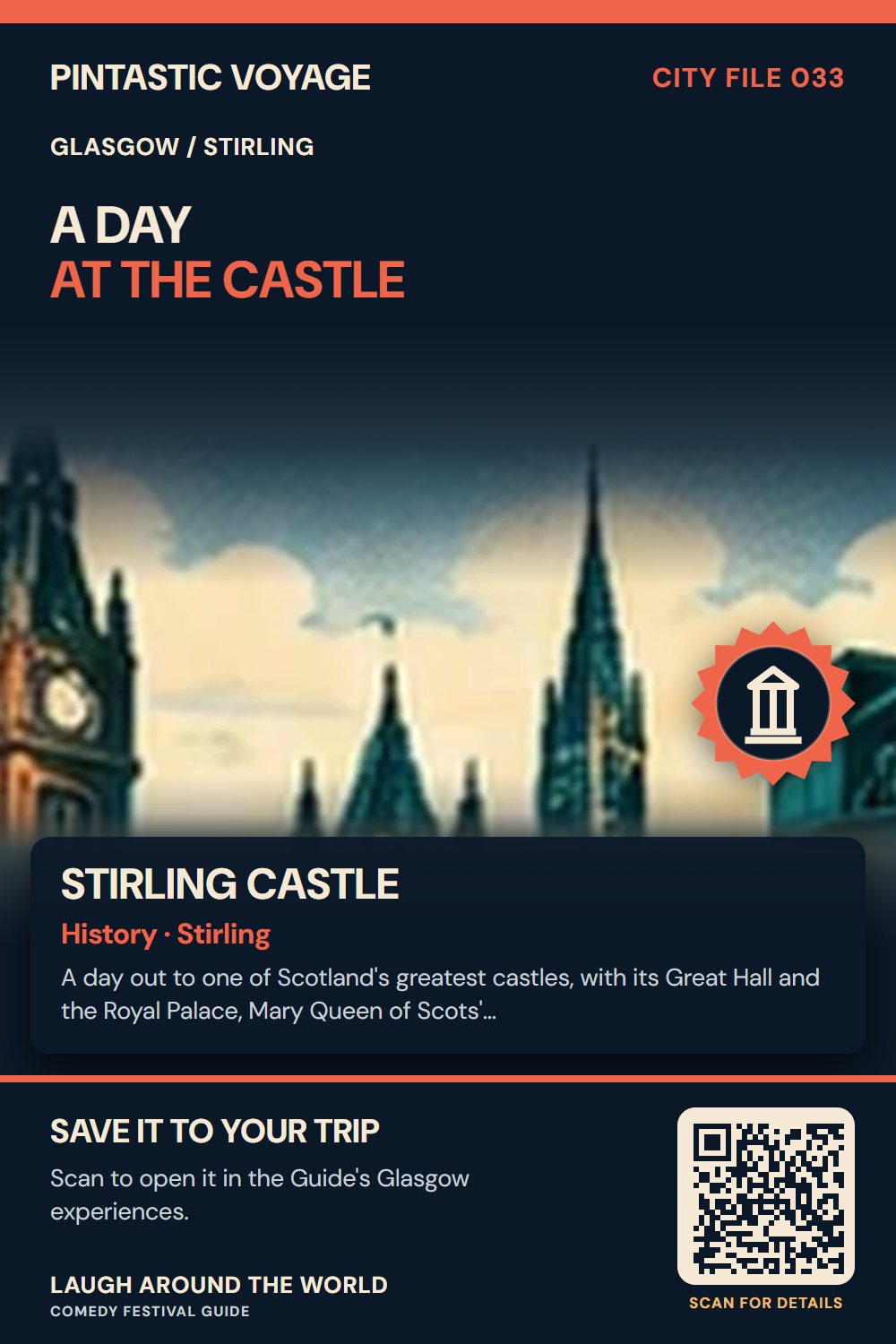 Pin: Stirling Castle, history in Stirling, Glasgow