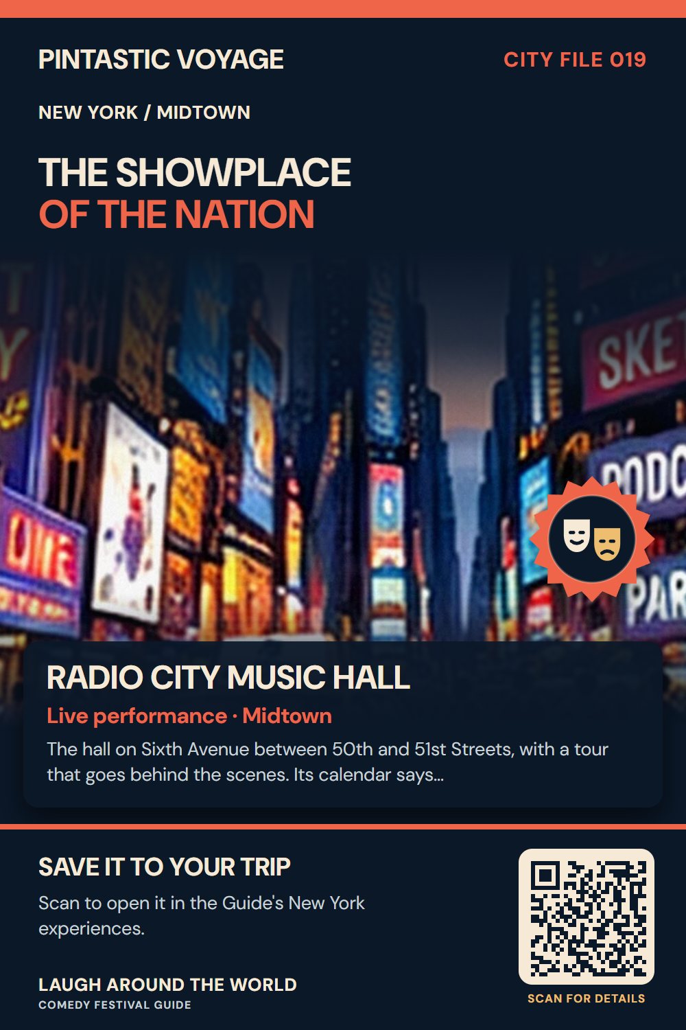 Pin: Radio City Music Hall, live performance in Midtown, New York
