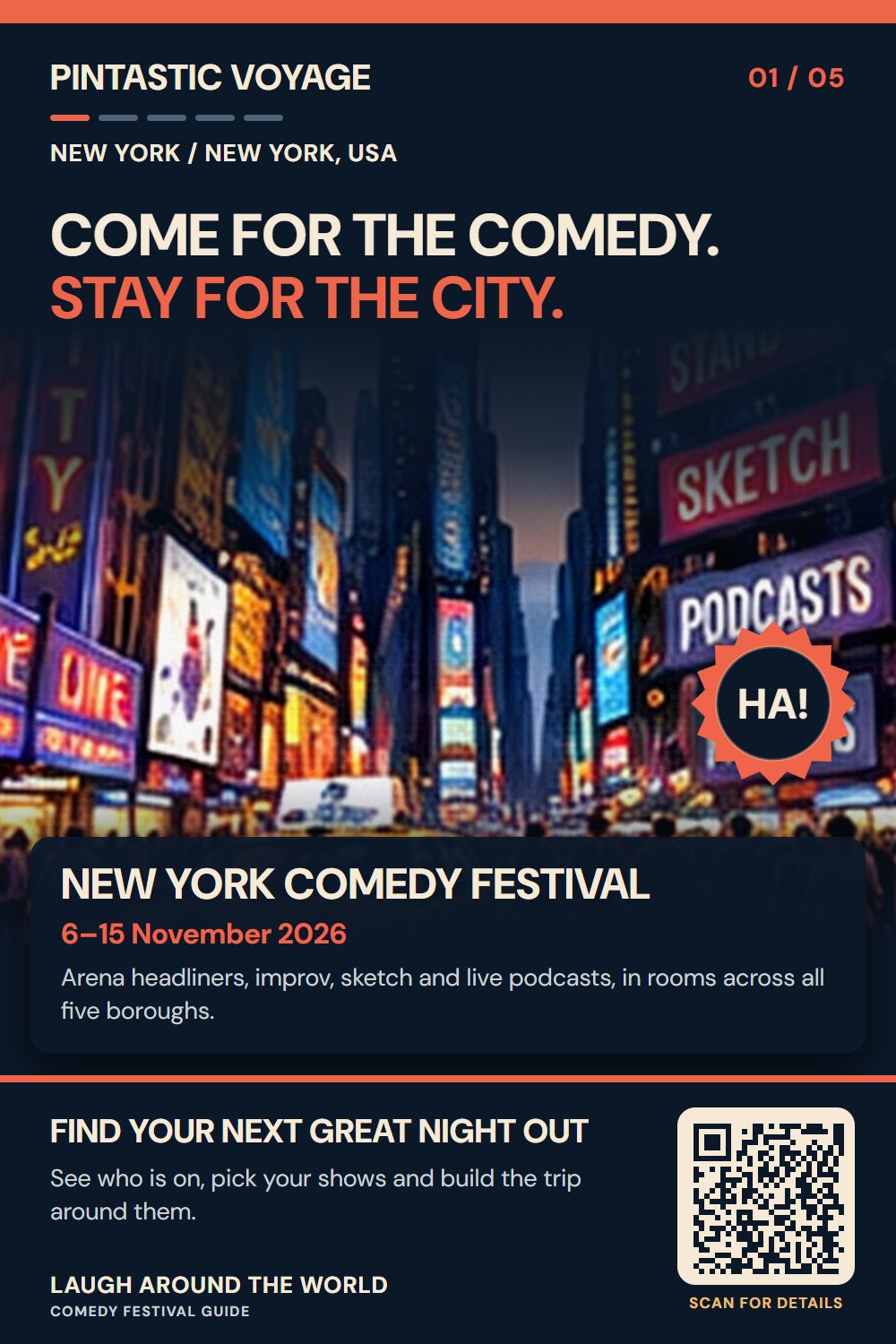 Pin: New York and New York Comedy Festival