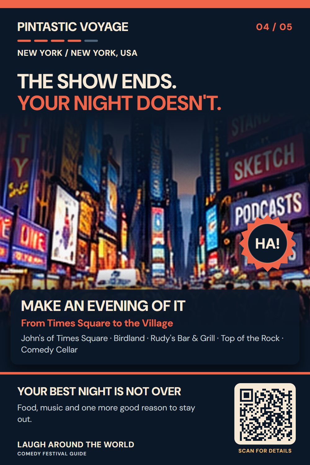 Pin 4 of 5: The show ends. Your night doesn't.