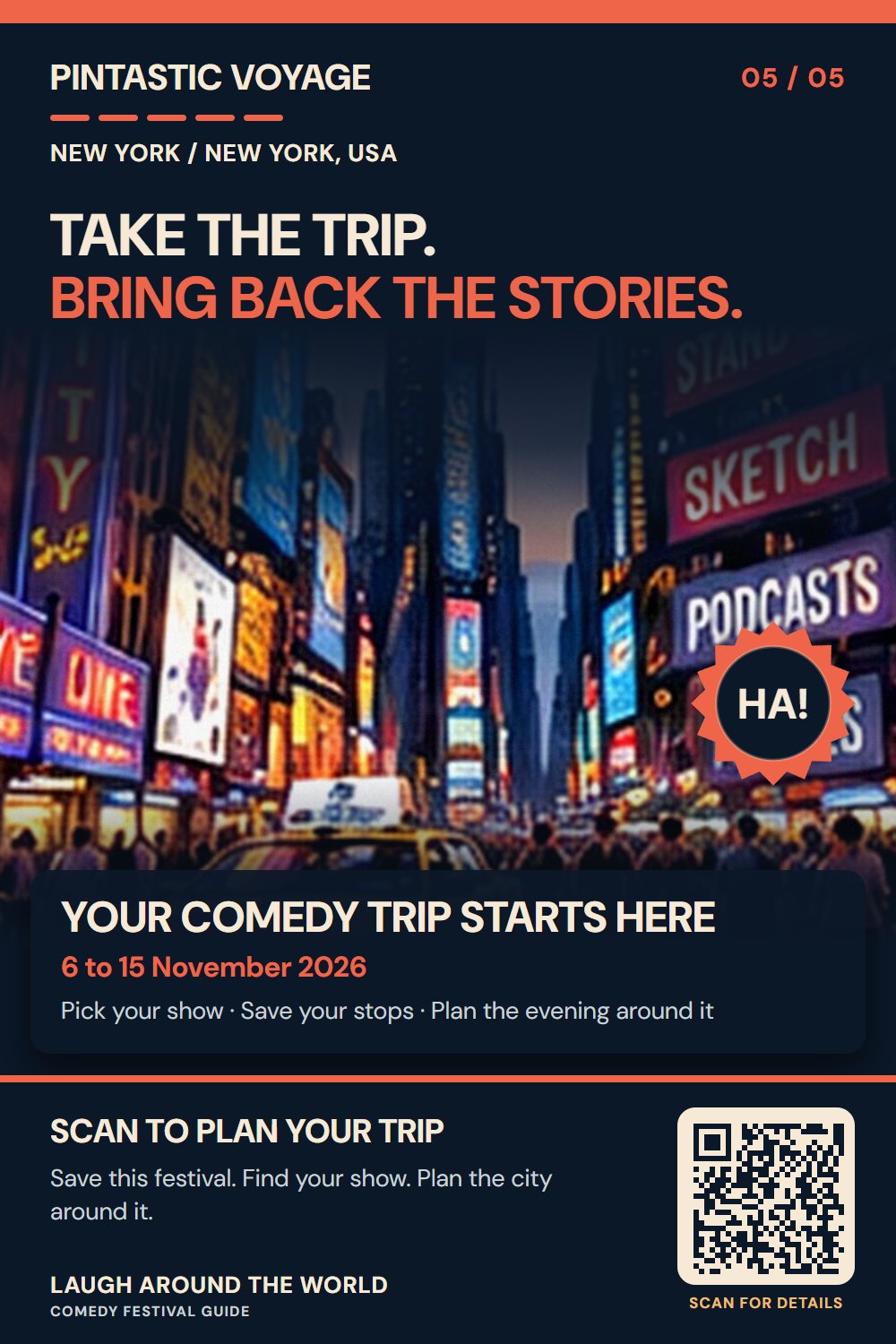 Pin 5 of 5: Take the trip. Bring back the stories.