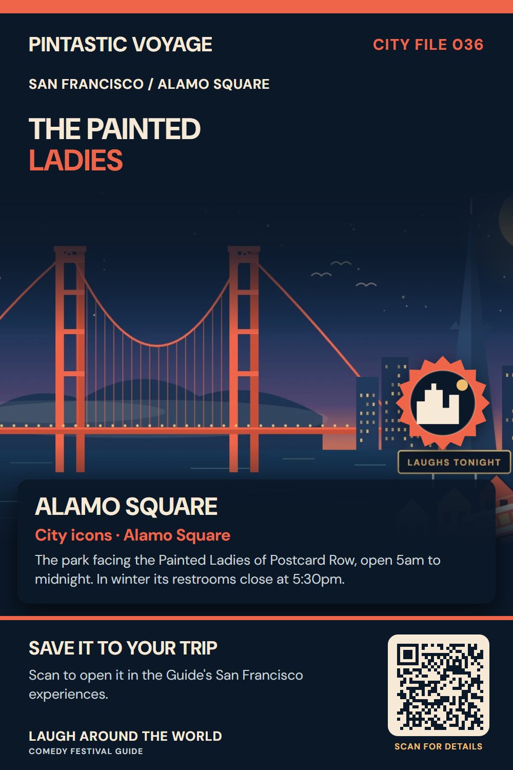 Pin: Alamo Square, city icons in Alamo Square, San Francisco