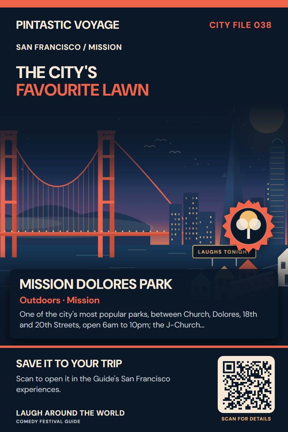 Pin: Mission Dolores Park, outdoors in Mission, San Francisco