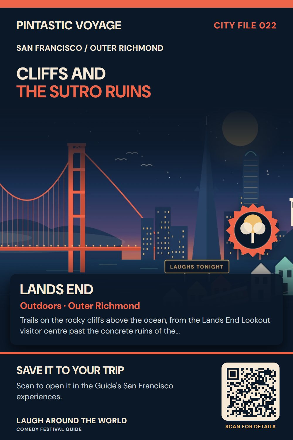 Pin: Lands End, outdoors in Outer Richmond, San Francisco