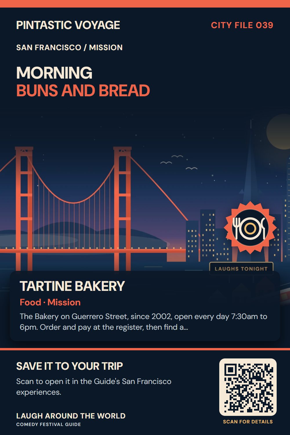 Pin: Tartine Bakery, food in Mission, San Francisco