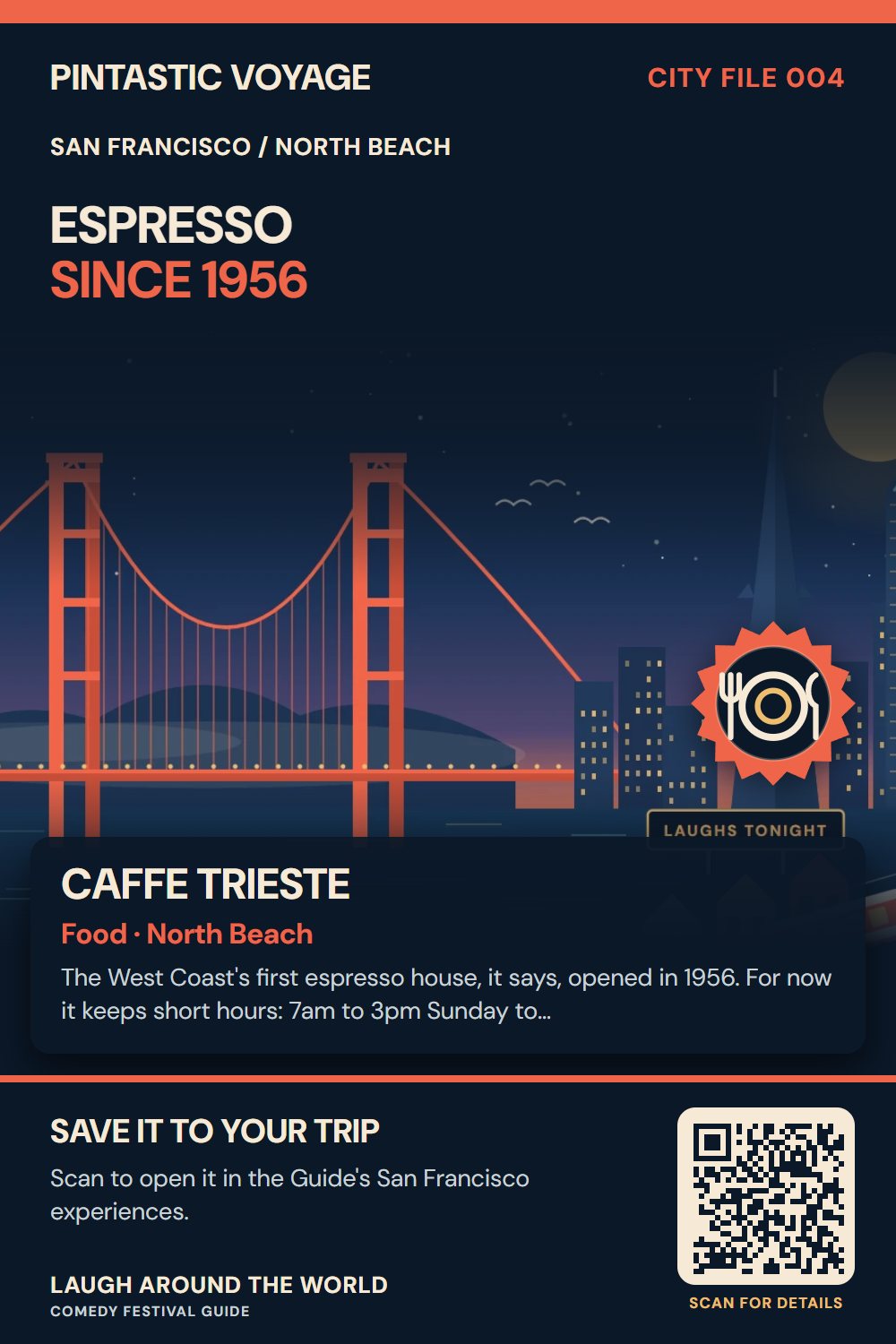 Pin: Caffe Trieste, food in North Beach, San Francisco