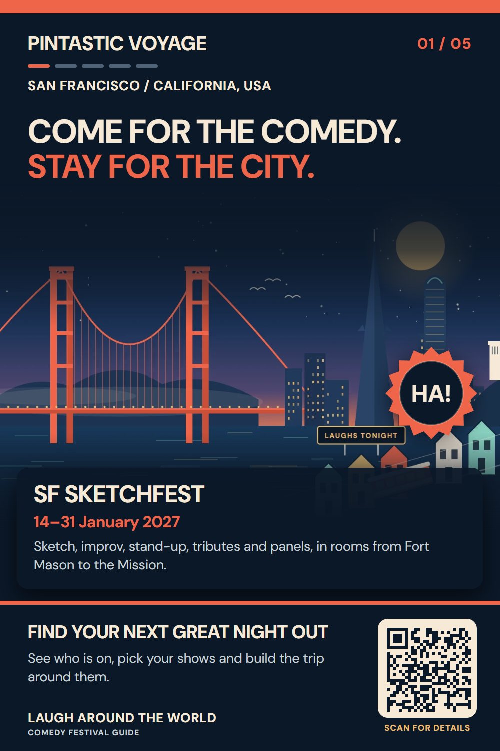 Pin: San Francisco and SF Sketchfest