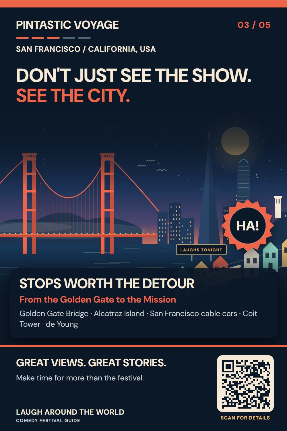 Pin 3 of 5: Don't just see the show. See the city.