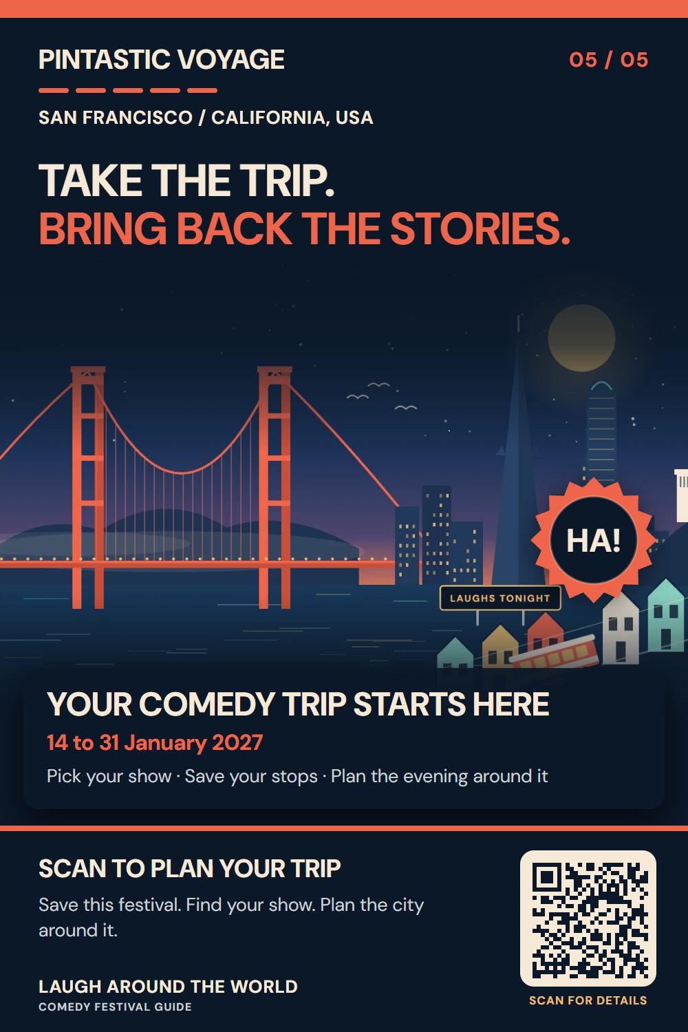 Pin 5 of 5: Take the trip. Bring back the stories.